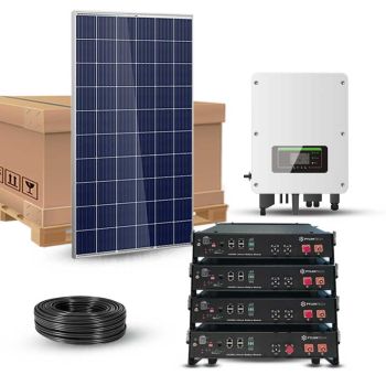 Kit solaire 6020Wc 230V autoconsommation stockage lithium 9.6kWh - SOFAR