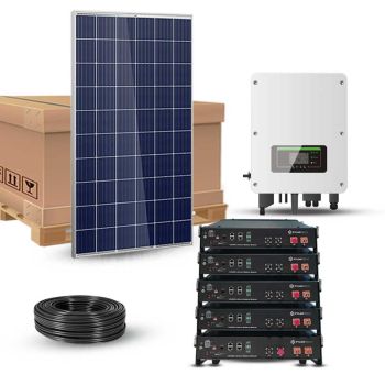 Kit solaire 6880Wc 230V autoconsommation stockage lithium 12kWh - SOFAR