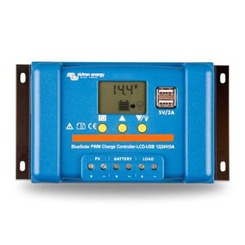 Régulateur de charge 5A PWM - LCD - USB - BlueSolar - Victron Energy