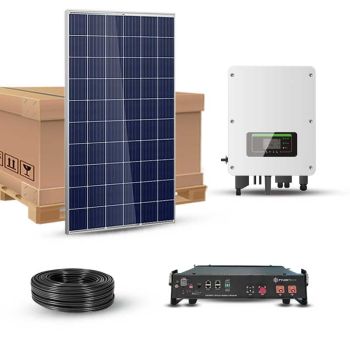 Kit solaire 2580Wc 230V autoconsommation stockage lithium 2.4kWh - SOFAR