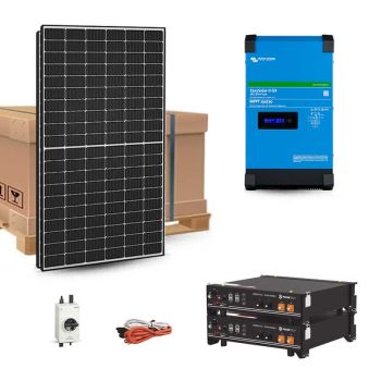 Kit solaire 2580Wc 230V autonome stockage Lithium 4.8kWh Victron