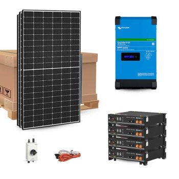 Kit solaire 3870Wc 230V autonome stockage Lithium 7.2kWh Victron