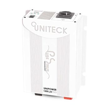 Convertisseur 1200W 24V - 230V Pure sinus-Unipower 1200.24 PRO - Uniteck