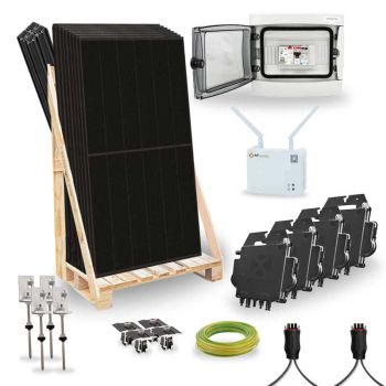 Kit solaire 3440Wc - PRO - COMPLET - autoconsommation - Fixation tôle ondulée - APS