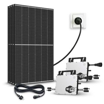 Kit solaire Plug and Play 1720Wc bifacial - WI-FI intégré - Hoymiles