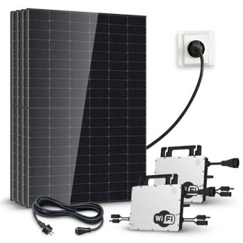 Kit solaire Plug and Play 2000Wc bifacial WiFi intégré - Hoymiles