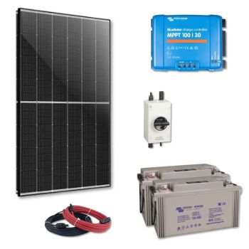 Kit solaire 860Wc 24V autonome stockage 3.1kWh