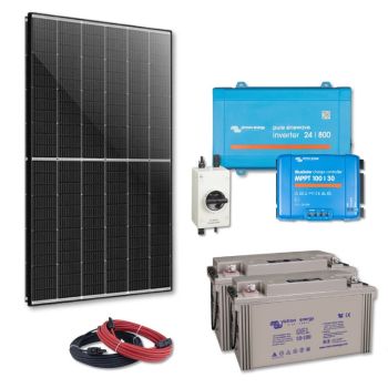 Kit solaire 860Wc 230V autonome stockage 3.12kWh Victron Energy