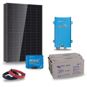 Kit solaire 1000Wc 230V autonome stockage 3.96kWh Victron Energy